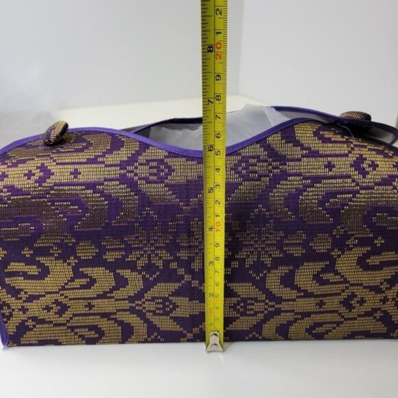 Unique Home decor Accents Purple and Gold Songket Tissue Box Holder - Picture 10 of 10